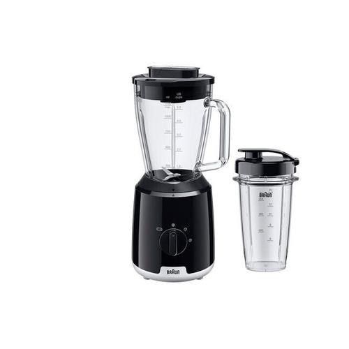 Blender de masa Braun 1 JB 1051, 1.5 litri, 600 W, 2 viteze (Negru)