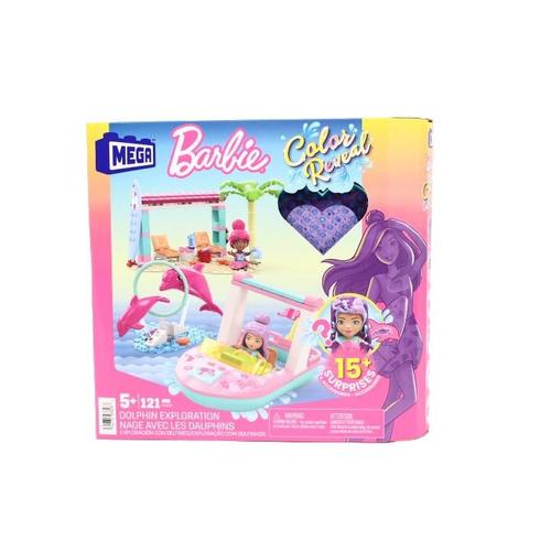 Set de constructie Mega Barbie Color Reveal Adventure, +5ani, Multicolor