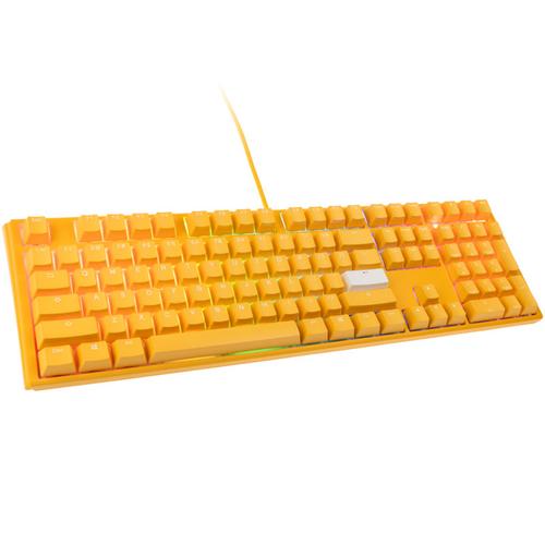 Tastatura Gaming Ducky One 3 Yellow, iluminare RGB, Wired, MX-Black Switches (Galben)