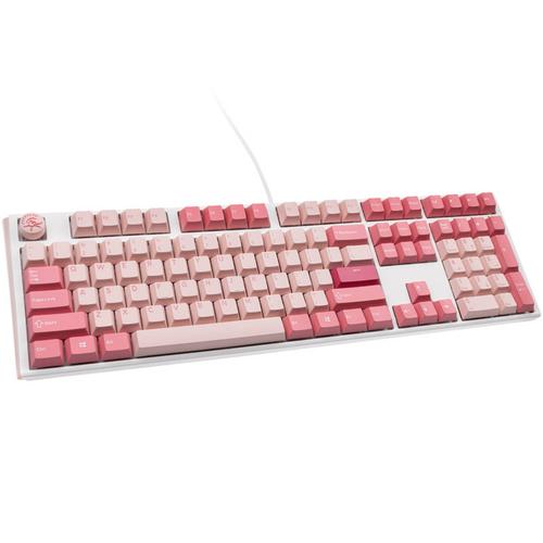 Tastatura Gaming Ducky One 3 Gossamer, Wired, USB (Roz/Alb)
