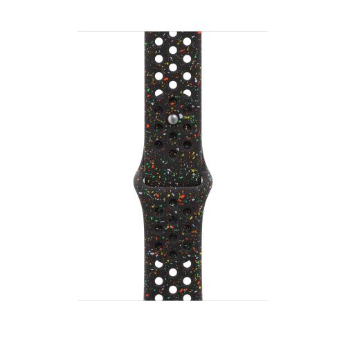 Curea Smartwatch Apple MGC34ZM/A pentru Watch 46mm, Nike Sport Band, M/L (Negru)