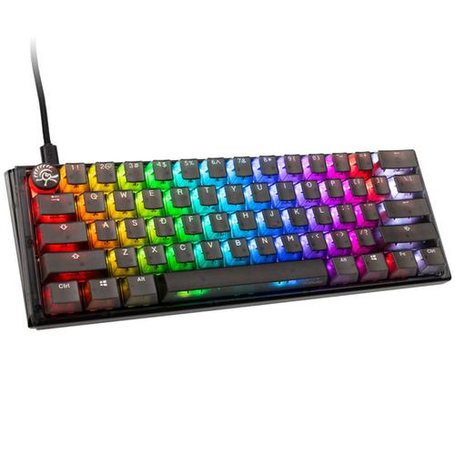 Tastatura Gaming Ducky One 3 Aura Mini, iluminare RGB, Wired, USB, tCherry MX Blue (Negru)