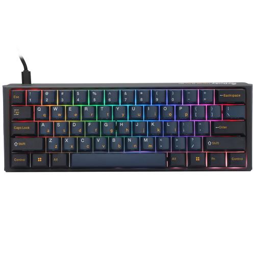 Tastatura Gaming Ducky One 3 Pro Mini Nazca, Wired, USB, iluminare RGB, Cherry MX2A Red (Albastru/Negru)