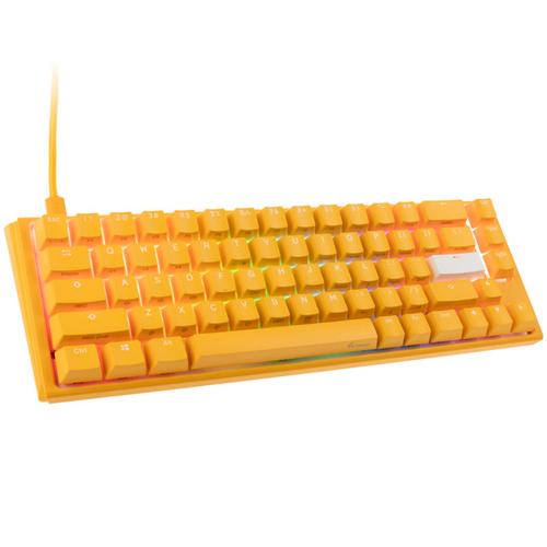 Tastatura Gaming Ducky One 3 Yellow SF, iluminare RGB, Wired, USB, Cherry MX Red (Galben)