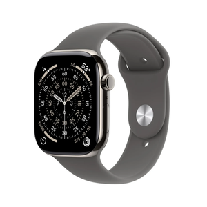 Smartwatch Apple Watch 11, GPS + Cellular, 46mm, Ecran Retina LTPO OLED, Chip S10 cu Procesor Dual-Core, 64GB Flash, Wi-Fi, Bluetooth, Carcasa Titan, Curea Sport Band S/M (Argintiu)