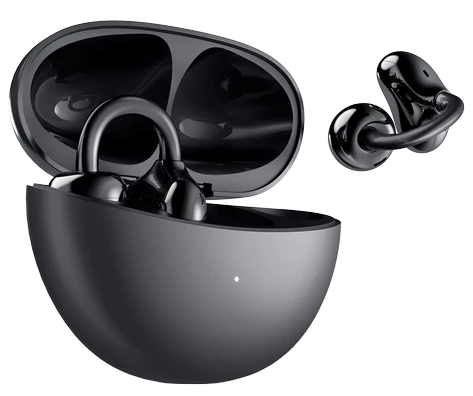 Casti True Wireless In-Ear Honor Choice Earbuds Clip, Bluetooth, Microfon cu anulare zgomot AI, Control Touch, IP54 (Negru)