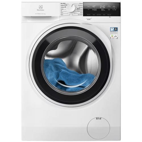 Masina de spalat rufe Electrolux EW6F3484E, 8 kg, 1400 rpm, Clasa A, Motor Inverter cu MagnetPermanent, Display LED, SensiCare, TimeManager (Alb)