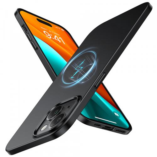 Husa MagSafe pentru Apple iPhone 15, Torras, OriginFit, Neagra