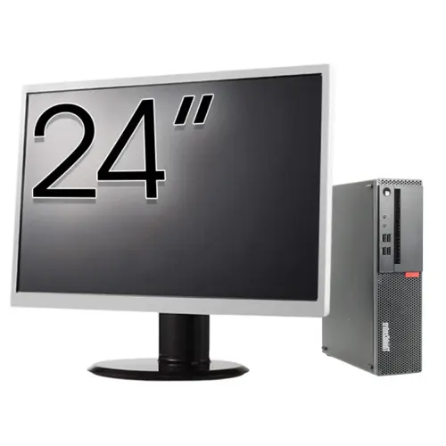 Calculator Sistem PC Refurbished Pachet Calculator refurbished LENOVO ThinkCentre M910s SFF, Intel Core i5-6500T 3.20GHz, 16GB DDR4, 512GB SSD + Monitor 24"
