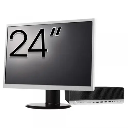 Calculator Sistem PC Refurbished Pachet Calculator refurbished HP ProDesk 800 G3 SFF, Intel Core i5-7500 3.40 - 3.80GHz, 16GB DDR4, 500GB SSD + 1TB HDD, DVD-ROM + Monitor 24"