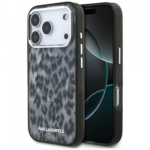 Husa MagSafe pentru Apple iPhone 17 Pro, Karl Lagerfeld, IML Leopard Pattern