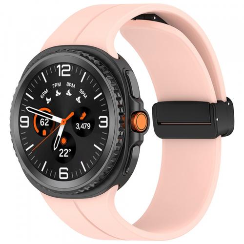 Curea Techsuit W011 pentru Samsung Galaxy Watch 8 Classic / Watch8 44mm / Watch 8 40mm, Roz