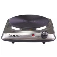 Plita electrica Beper BP90820, 1500 W, 5 trepte temperatura, Diametru de 18.5cm (Argintiu)