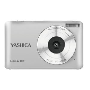Aparat foto compact Yashica DigiPix 100 YAS-DG100P-SV, 8MP, Filmare FHD, Zoom digital 8x, Ecran IPS 2.4", USB-C (Argintiu)