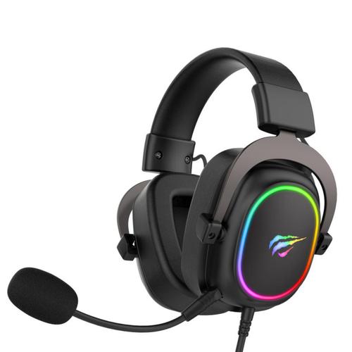 Casti Gaming HAVIT H2002P, iluminare RGB, Jack 3.5mm (Negru)