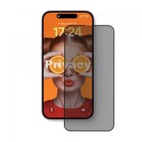 Folie de protectie Ecran Privacy Anank 3X Reinforced pentru Apple iPhone 16, Sticla Securizata, Full Glue, 2.5D