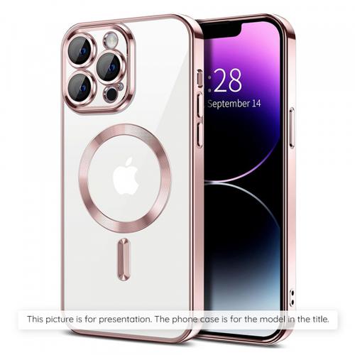 Husa MagSafe pentru Apple iPhone 17, Techsuit, Luxury Crystal, Roz