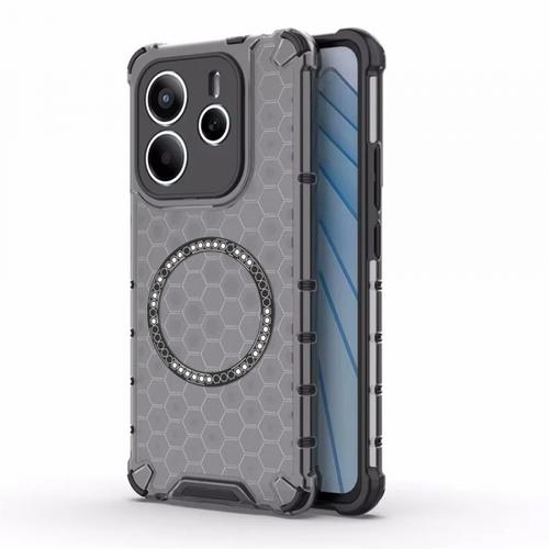 Husa MagSafe pentru Xiaomi Redmi Note 14 5G, Techsuit, HoneyComb Shield, Neagra