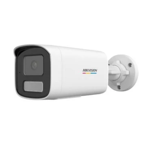 Camera supraveghere exterior IP cu iluminare duala Hikvision Value ColorVu DS-2CD1T47G2H-LIU, 4 MP, 4 mm, IR/lumina alba 50 m, microfon, PoE