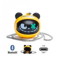 Casti True Wireless OptimX G05D Crash Face, Bluetooth 5.4 (Galben/Negru)
