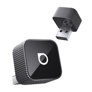 Adaptor Ottocast Mini Cube 3.0 2025 Wireless CarPlay si Android Auto, Plug and Play 2-in-1 (Negru)