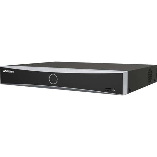 NVR HikVision AcuSense DS-7604NXI-K1/4P(D), 4 canale, 12 MP, 40 Mbps, functii smart, PoE