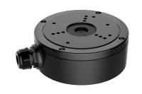 Doza jonctiune metalica Hikvision DS-1280ZJ-S, aluminiu, compatibila camere dome (Negru)