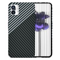 Husa pentru Nothing Phone (1), Techsuit, Carbonite FiberShell, Neagra Gri
