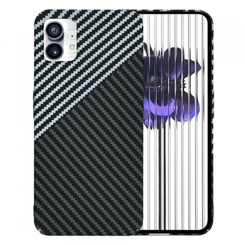 Husa pentru Nothing Phone (1), Techsuit, Carbonite FiberShell, Neagra Gri