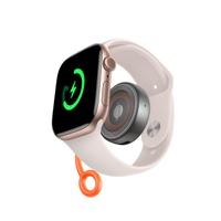 Incarcator wireless Mcdodo CH-6840 pentru Apple Watch, 2.5W, cu porturi Type-C si Lightning, snur din silicon anti-pierdere (Negru)