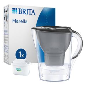Cana filtranta BRITA Marella 125257, 2.4 L, Cartus Maxtra Pro (Gri)