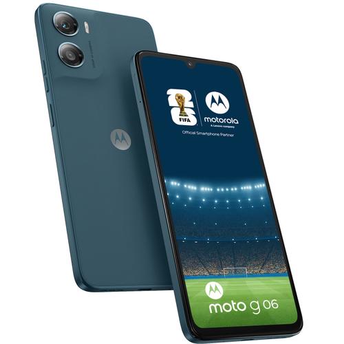 Telefon Mobil Motorola Moto G06, Procesor Mediatek Helio G81 Ultra Octa-Core, IPS LCD Touchscreen 6.88inch, 4GB RAM, 128GB Flash, Camera 50 MP, Wi-Fi, 4G, Dual Sim, Android (Albastru)