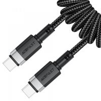 Cablu Date si Incarcare USB-C - USB-C Acefast C14-03, 60W, 1.2m, Negru