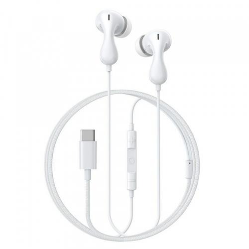 Casti Stereo Baseus Encok CZ20, USB-C, Alb