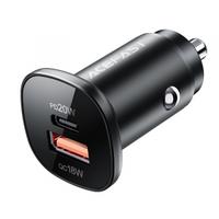 Incarcator Auto Acefast B1, 38W, 3A, 1 x USB-A - 1 x USB-C (Negru)