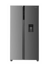 Side By Side HEINNER HSBS-HM439NFINVXWDD, 439 l, Clasa D, Dozator de apa, Display LED Touch, Super congelare si racire, H 177 cm (Inox)