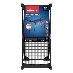 Uscator de rufe Vileda Infinity Flex Ultimate, Capacitate uscare 30 m (Negru)