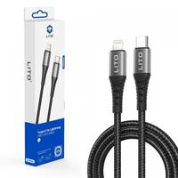 Cablu Date si Incarcare USB-C - Lightning Lito LD08CL, 27W, 1m, Negru