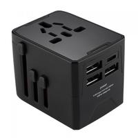 Incarcator Retea Techsuit HHT520 Travel, 15W, 3A, 3 x USB-A - 1 x USB-C (Negru)