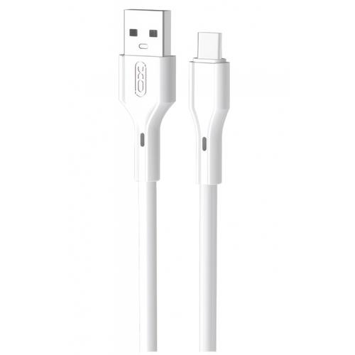 Cablu Date/Incarcare XO Design NB230, USB-A - USB-C, 18W, 1m (Alb)