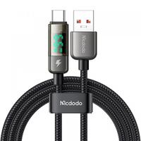 Cablu Date/Incarcare McDodo CA-3630 Display Auto Power Off, USB-A - USB-C, 66W, 1.2m (Negru)