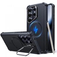 Husa MagSafe pentru Samsung Galaxy S26 Ultra, ESR, Cyber Armor Kickstand, Neagra