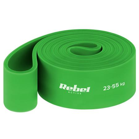 Banda Elastica Rebele Active RBA-3001-5, Power band, 23-55 Kg (Verde)