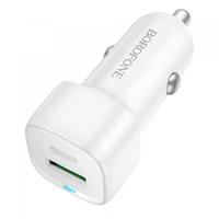 Incarcator Auto Borofone BZ34B Cloud, 20W, 3A, 1 x USB-A - 1 x USB-C (Alb)