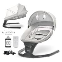 Leagan electric Lorelli Siena, potrivit 0-12 luni, 5 viteze de leganare, senzor inteligent de miscare, telecomanda, panou muzical, Gri