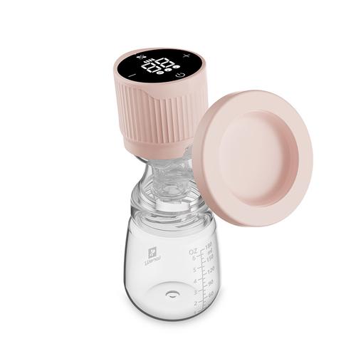 Pompa de san electrica Lorelli Lila, recipient 180ml, ecran LCD, Roz