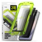 Folie de protectie Ecran Ringke Easy Slide pentru Samsung Galaxy S26, Sticla Securizata, Full Glue, Set 2 bucati, Neagra