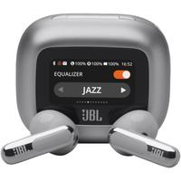 Casti In-Ear JBL Live Flex 3, Bluetooth 5.3, Hi-Res, Smart Case, True Adaptive NC, Autonomie 50H, Multi-point, IP54, Argintiu