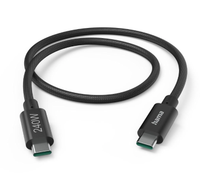 Cablu de date Hama Full-Featured, USB-C - USB-C, 240W, USB 3.2, 1.5m (Negru)
