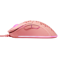 Mouse Gaming Deltaco GAM-108-P, Wired, USB, iluminage RGB (Roz)